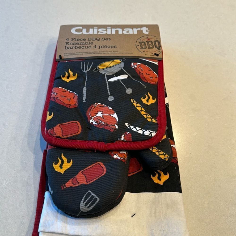 Cuisinart 4 pc. BBQ Ensemble! New in package, great gift with some groceries.